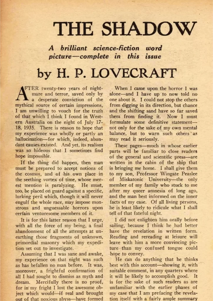 Astounding Stories june 1936 The Shadow out of Time 1